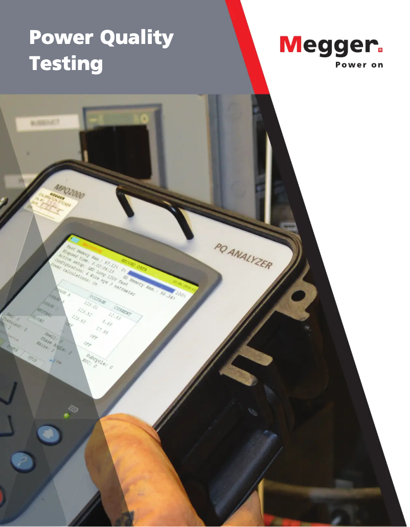 Page 1 de la notice Brochure Megger MPQ2000