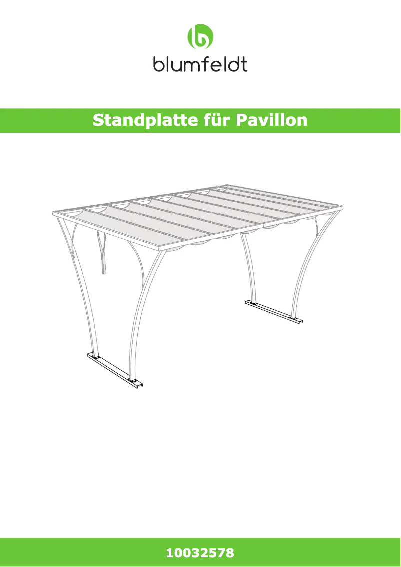 Page n°1 - Manuel utilisateur Blumfeldt Palazzo Base Stand