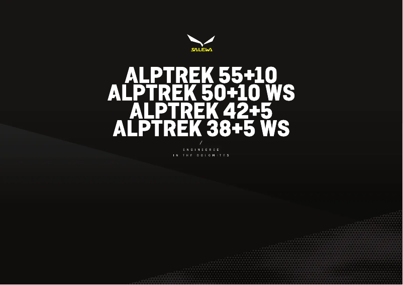 Page 1 de la notice Manuel utilisateur Salewa Alptrek 50+10