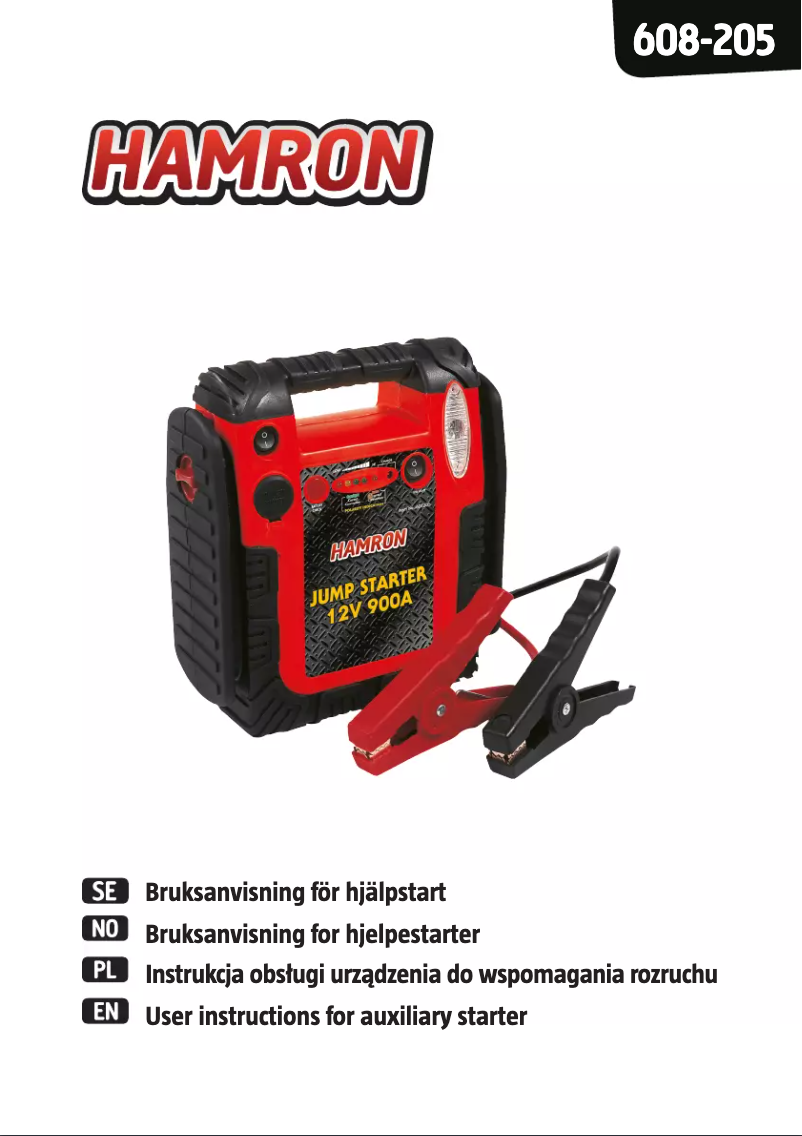 Page 1 de la notice Manuel utilisateur Hamron 608-205