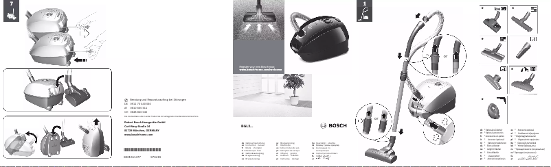 Page n°1 - Manuel utilisateur Bosch BGL3ALLGB