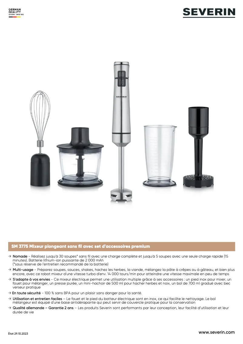 Image de la première page du manuel de l'appareil SM 3775