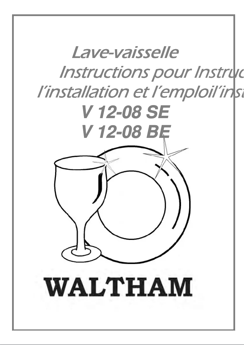 Page n°1 - Manuel utilisateur Waltham V 12-08 SE