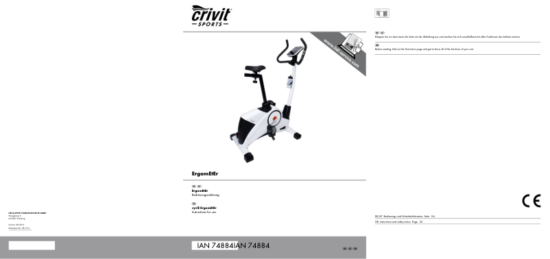 Page 1 de la notice Manuel utilisateur Crivit ER-1512