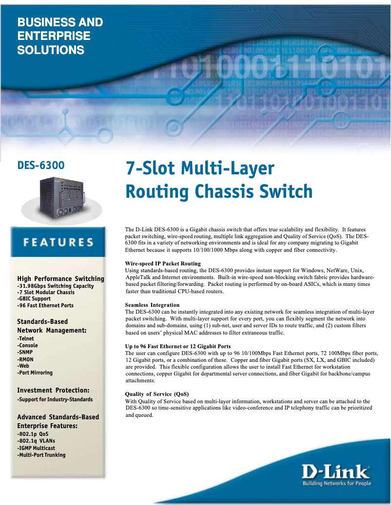 Image de la première page du manuel de l'appareil DES-6300