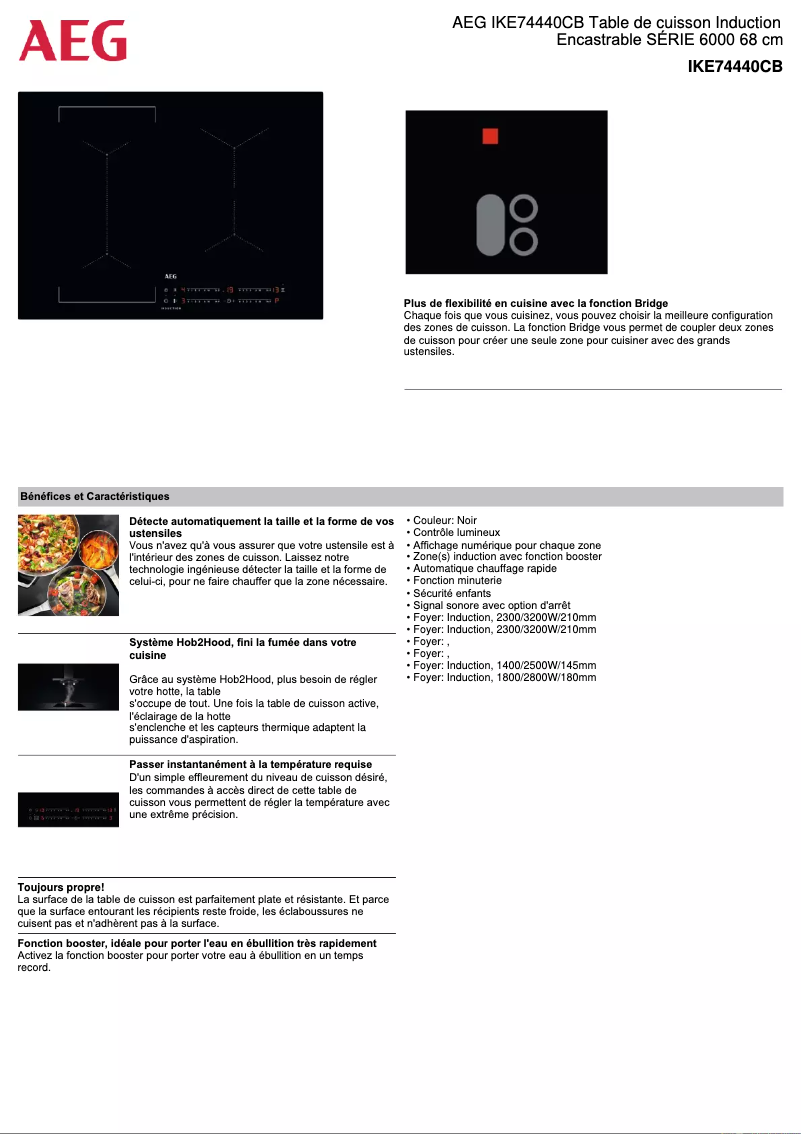 Imagen de la primera página del manual del dispositivo IKE74440CB