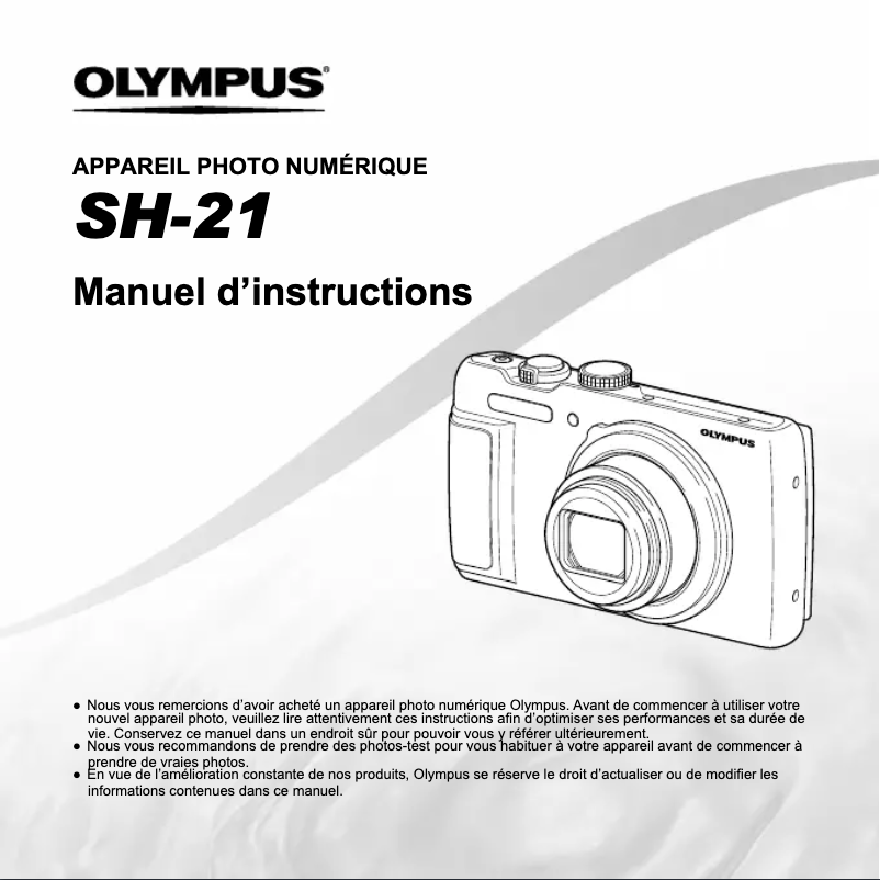 Imagen de la primera página del manual del dispositivo SH-21