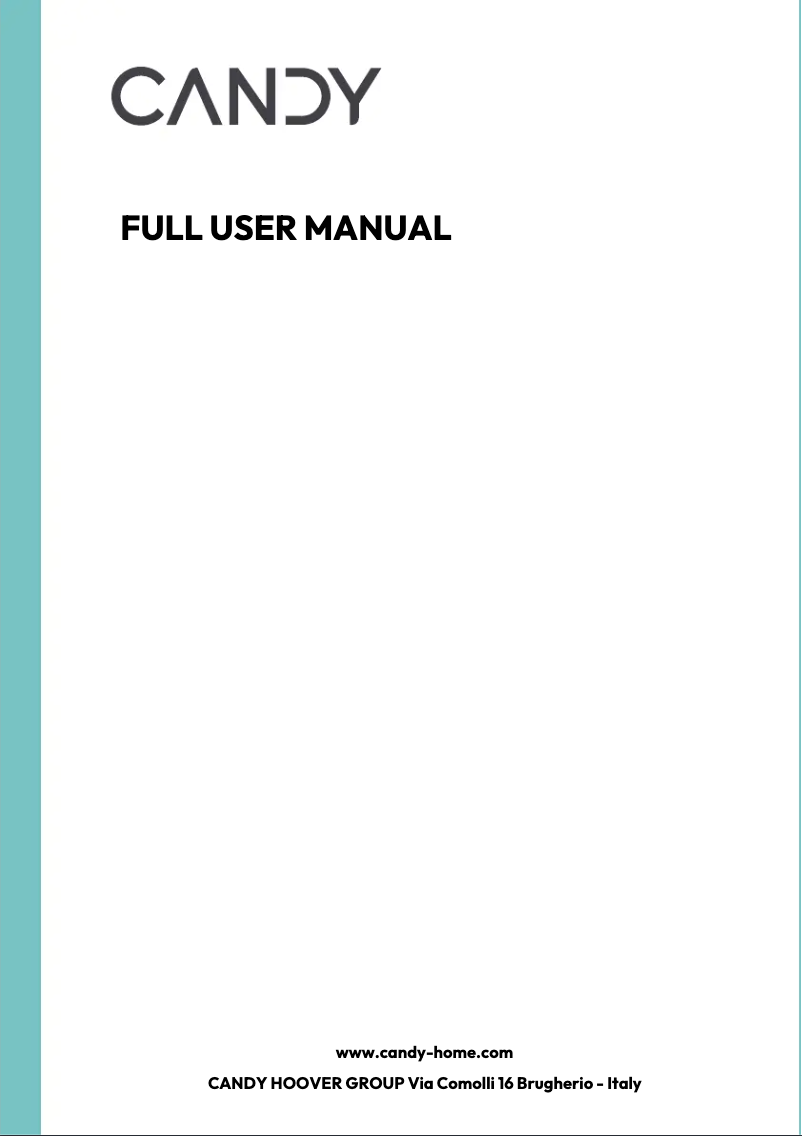 Page n°1 - Manuel utilisateur Candy CA6 NP3T2HTW