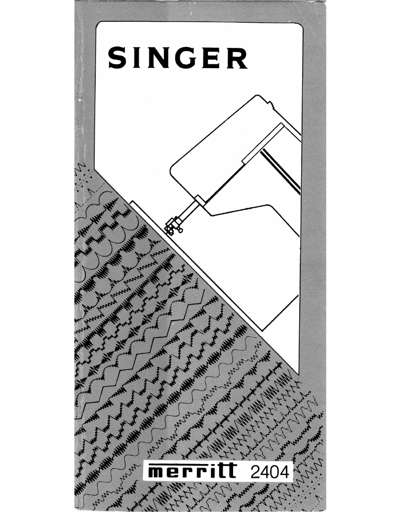 Page 1 de la notice Manuel utilisateur Singer Merritt 2430