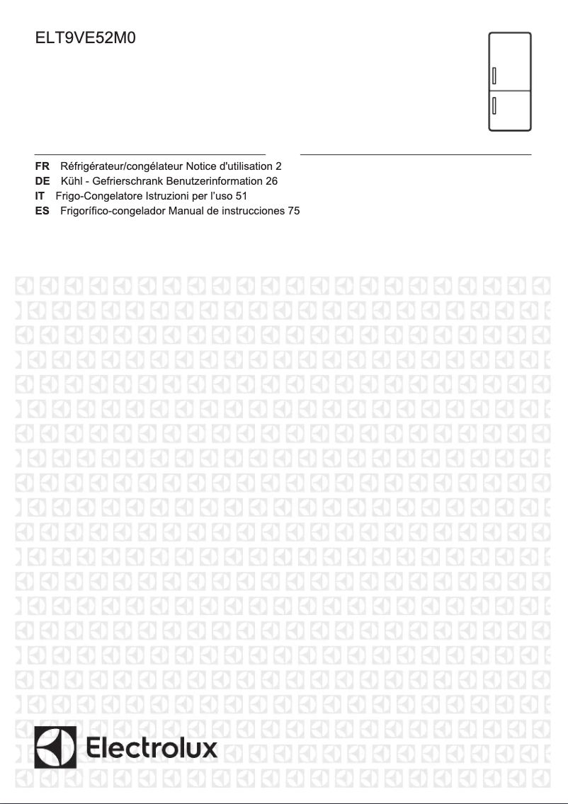 Image de la première page du manuel de l'appareil ELT9VE52M0