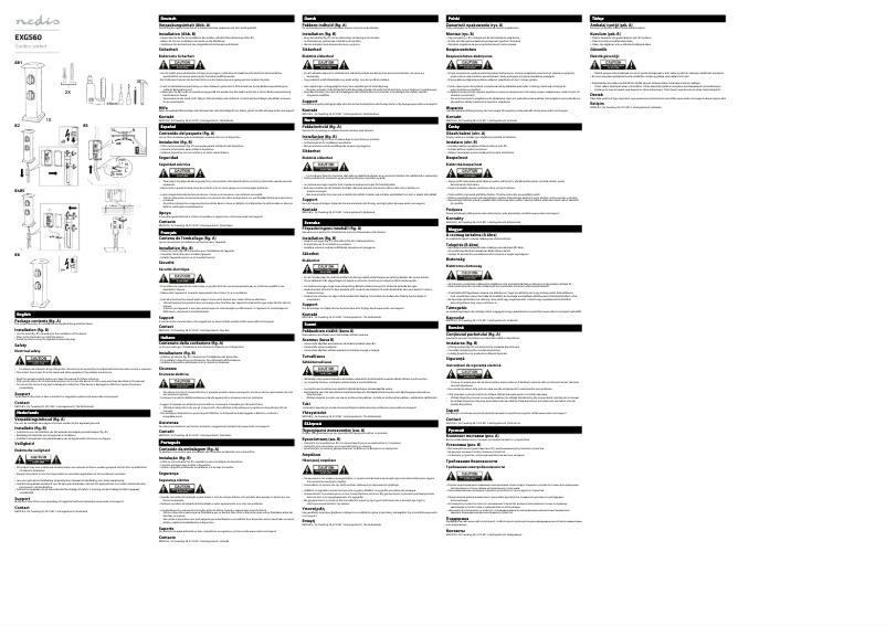 Page 1 de la notice Manuel utilisateur Nedis EXGS60