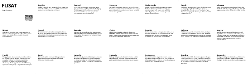 Page 1 de la notice Manuel utilisateur Ikea FLISAT 102.969.68