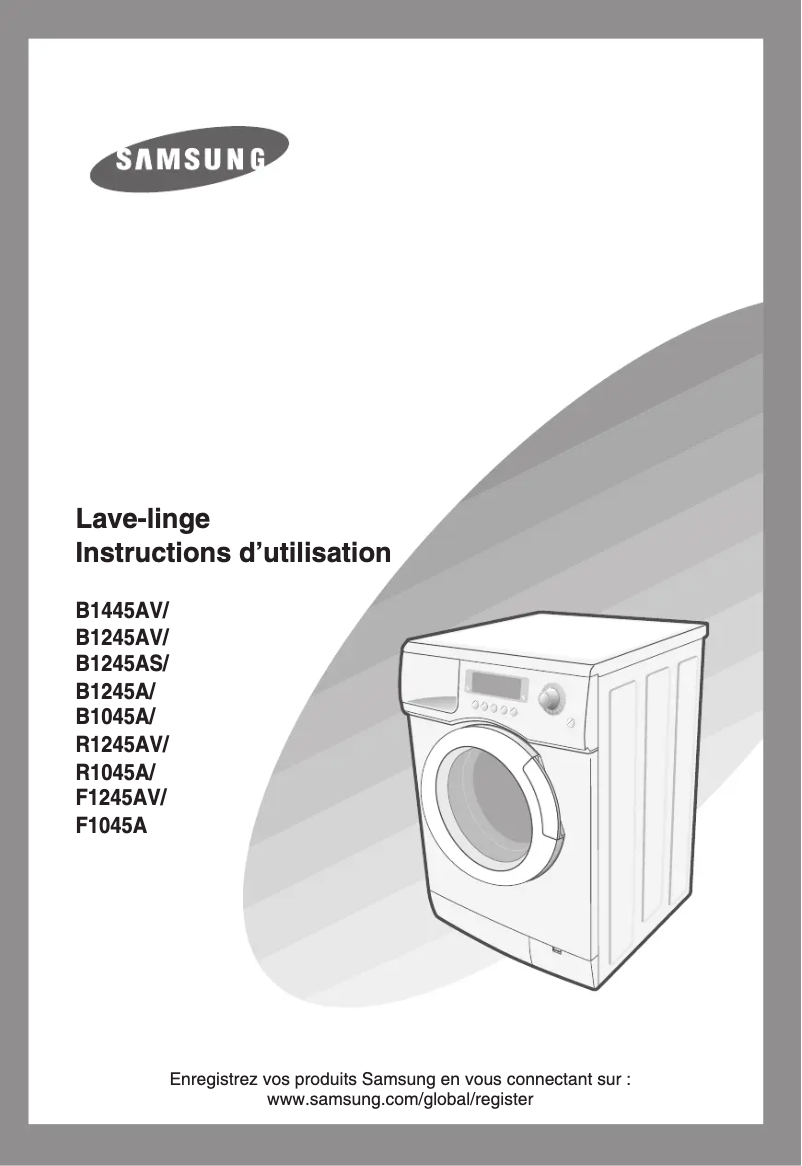 Image de la première page du manuel de l'appareil B1245V