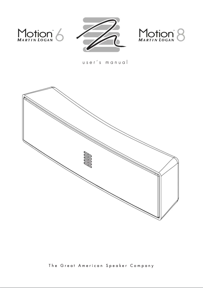Image de la première page du manuel de l'appareil Motion 6