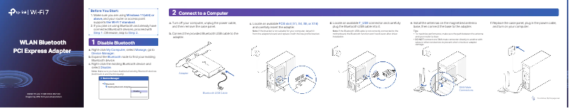 Page n°1 - Manuel utilisateur TP-Link Archer TBE550E