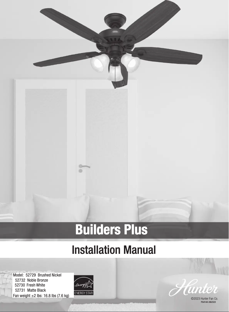 Page 1 de la notice Guide d'installation Hunter Builder