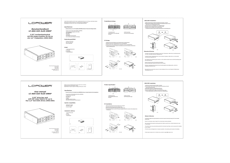 Image de la première page du manuel de l'appareil LC-ADA-525-4x25-SWAP
