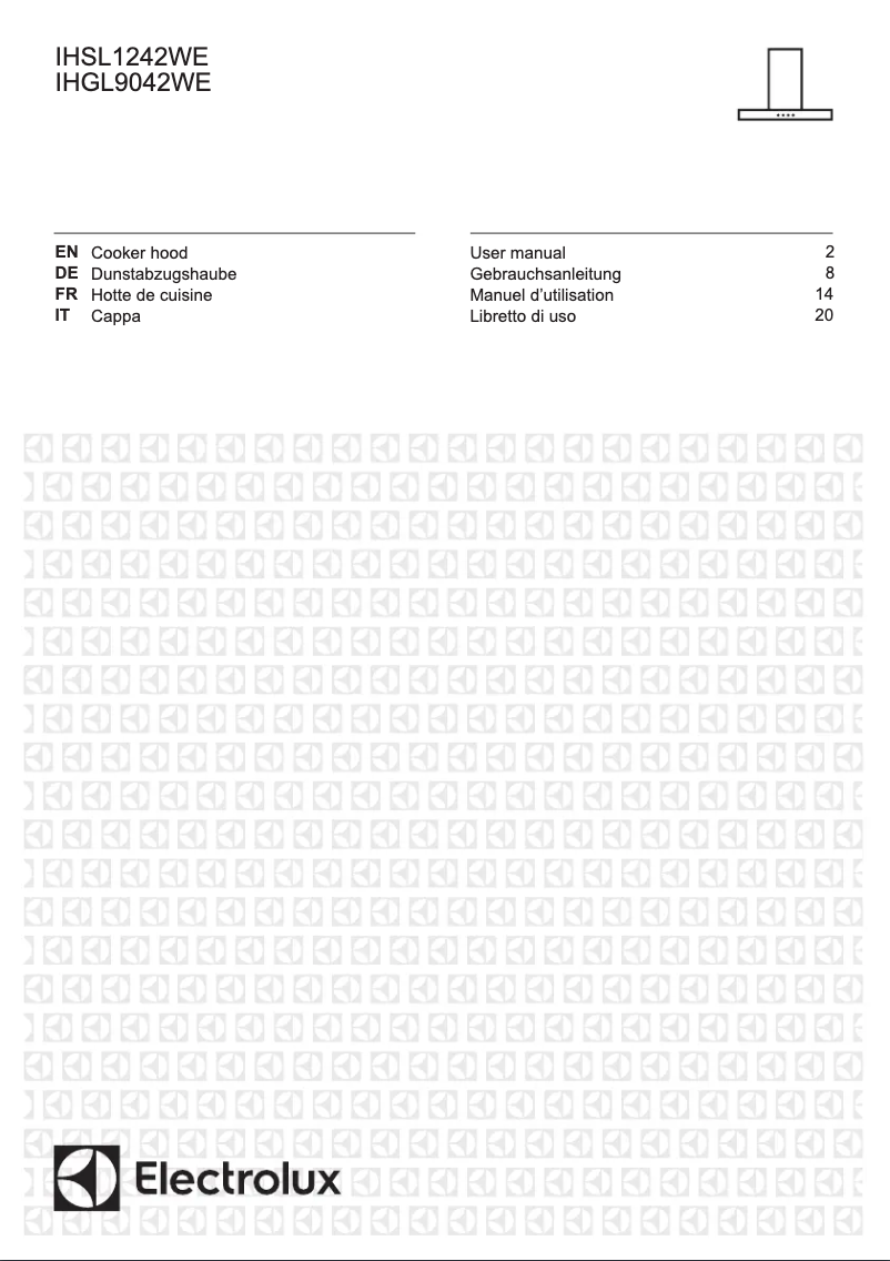 Page n°1 - Manuel utilisateur Electrolux IHSL1242WE