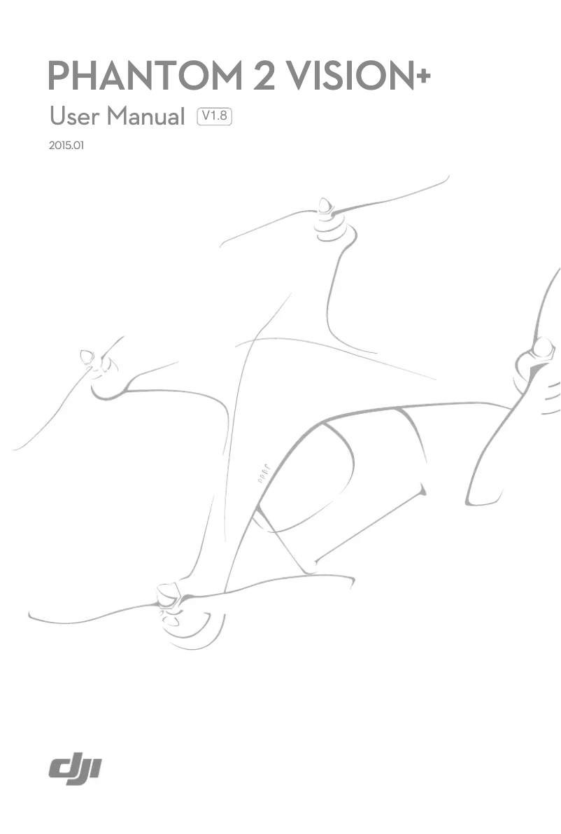 Page n°1 - Manuel utilisateur DJI Phantom