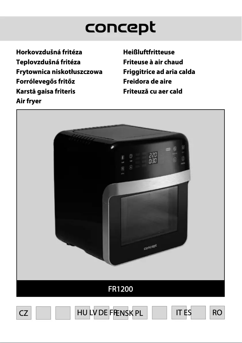 Image de la première page du manuel de l'appareil FR1200