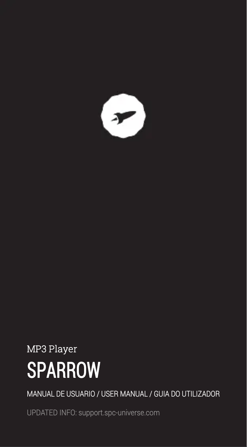 Page n°1 - Manuel utilisateur SPC Sparrow