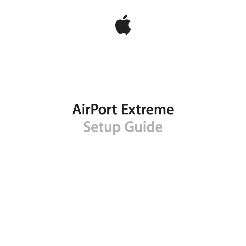Image de la première page du manuel de l'appareil Airport Extreme ME918Z/A