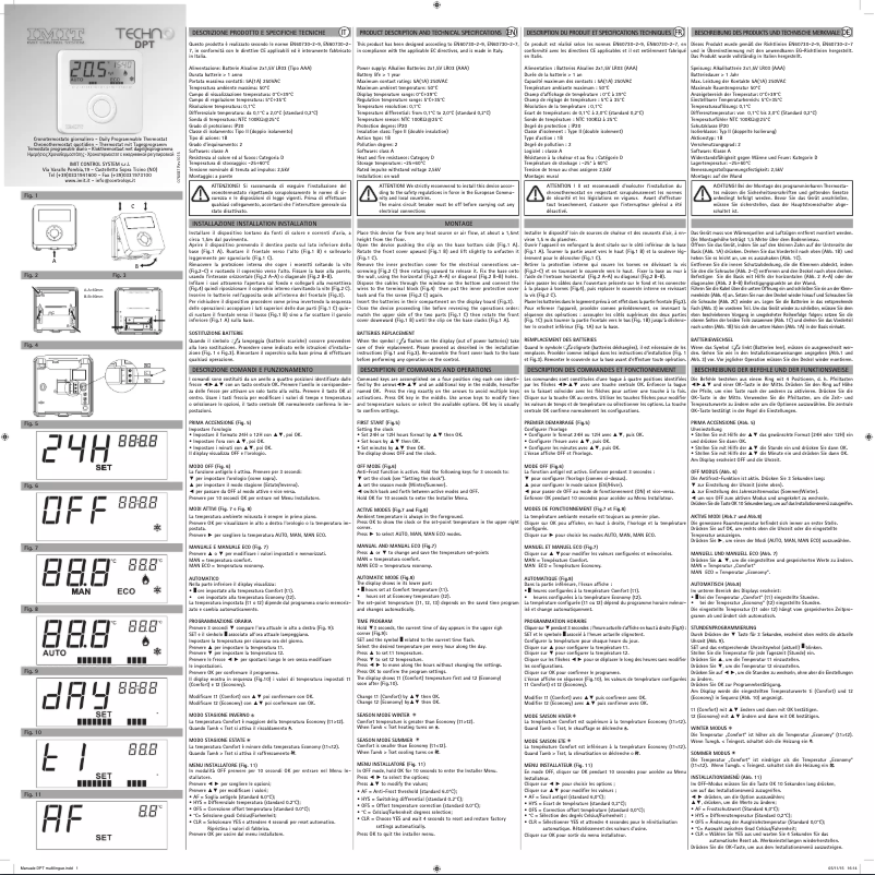 Image de la première page du manuel de l'appareil Techno DPT R 578126