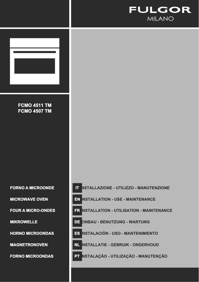 Page n°1 - Manuel utilisateur Fulgor Milano FCMO 4511 TM X