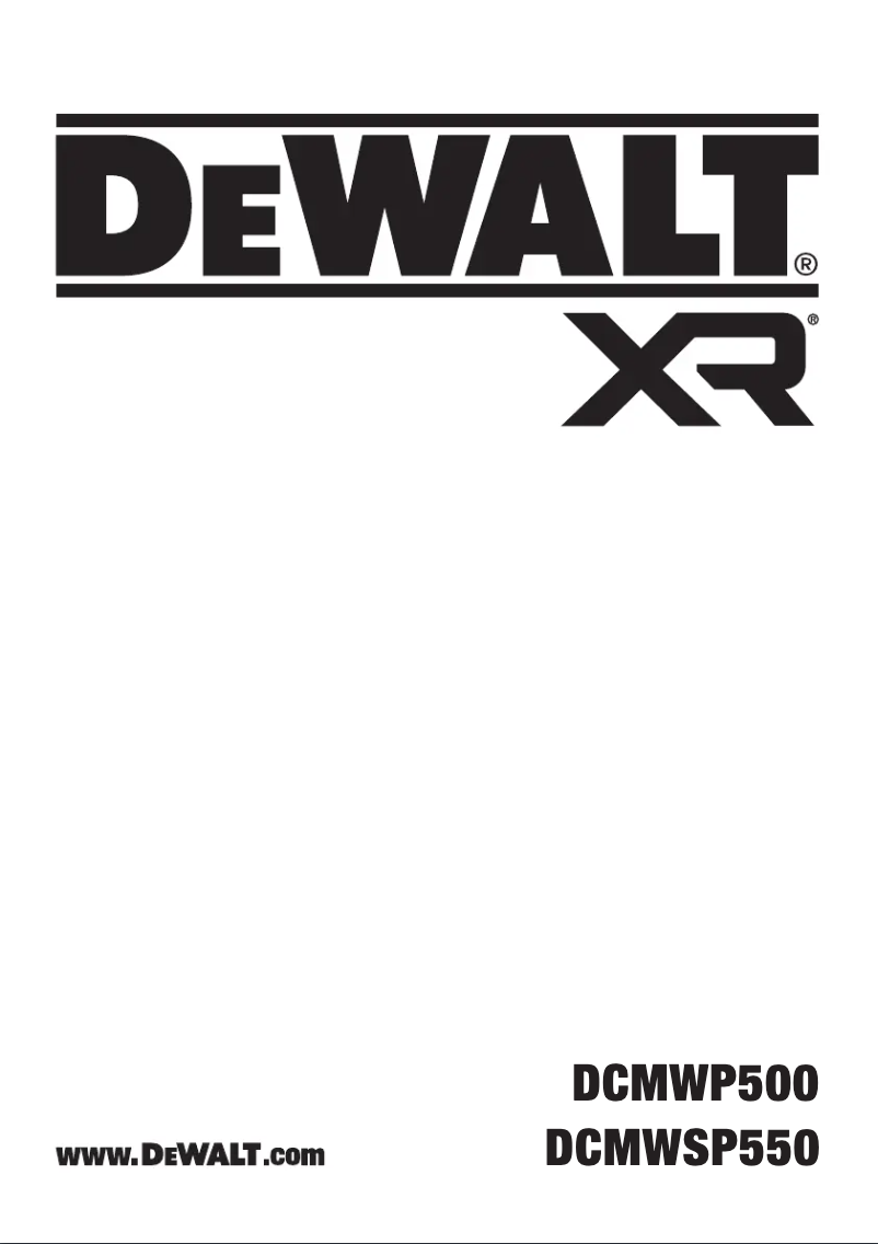 Image de la première page du manuel de l'appareil DCMWP500