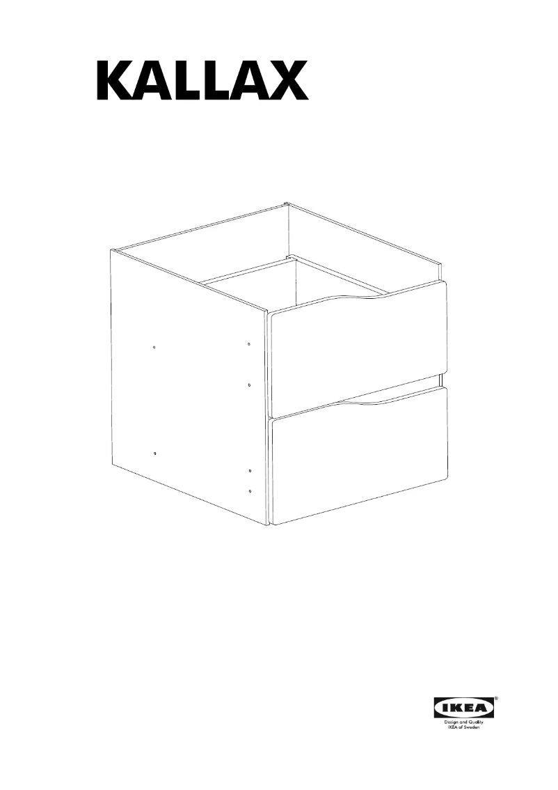 Página 1 del manual Manual de usuario Ikea KALLAX 805.077.12