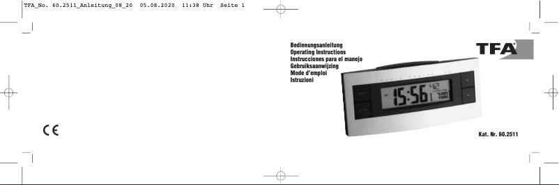 Page 1 de la notice Manuel utilisateur TFA 60.2511