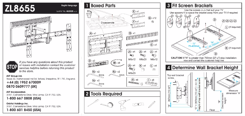 Image de la première page du manuel de l'appareil ZL8655-A