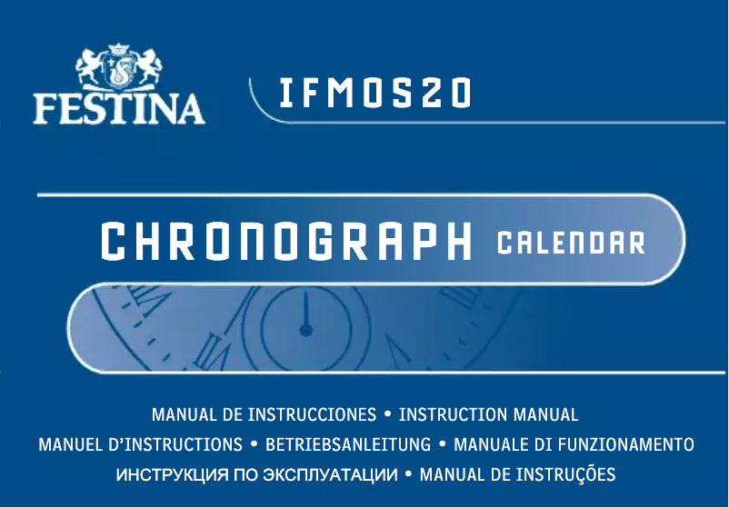Page 1 de la notice Manuel utilisateur Festina Chronograph F16874