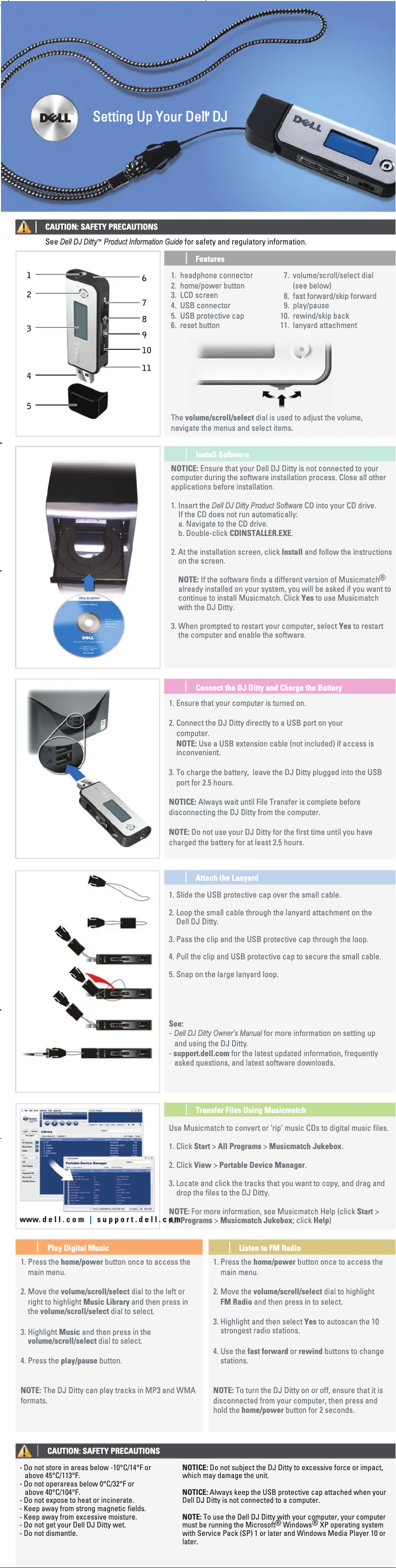 Image de la première page du manuel de l'appareil DJ Ditty