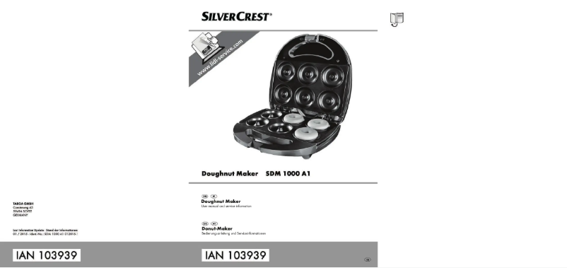 Page n°1 - Manuel utilisateur SilverCrest SDM 1000 A1