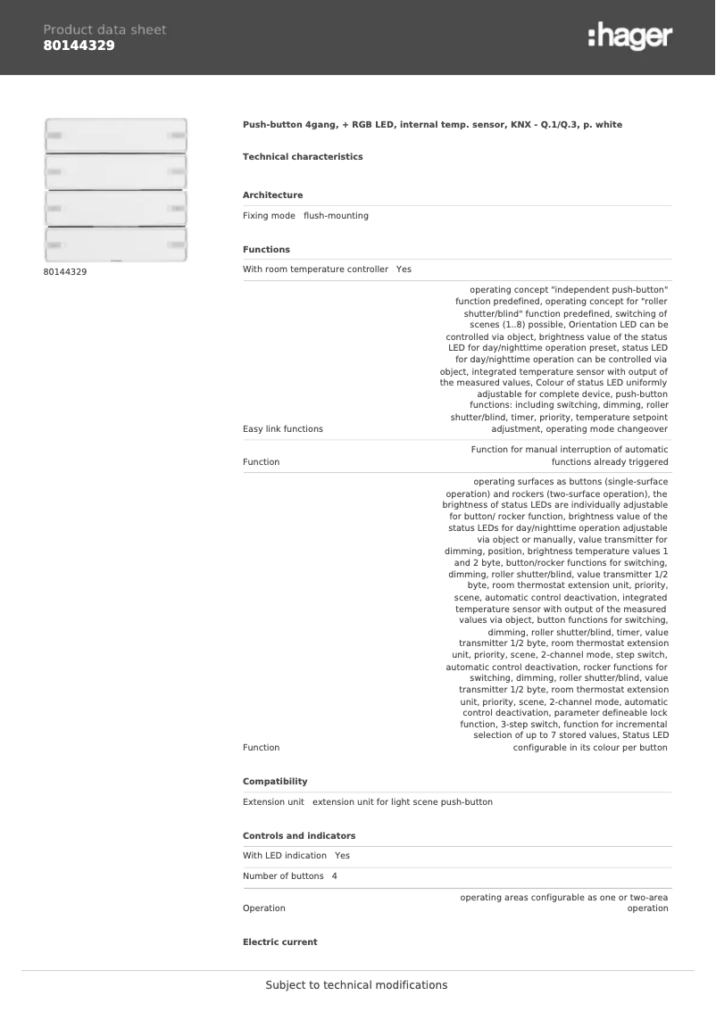 Image de la première page du manuel de l'appareil 80144329