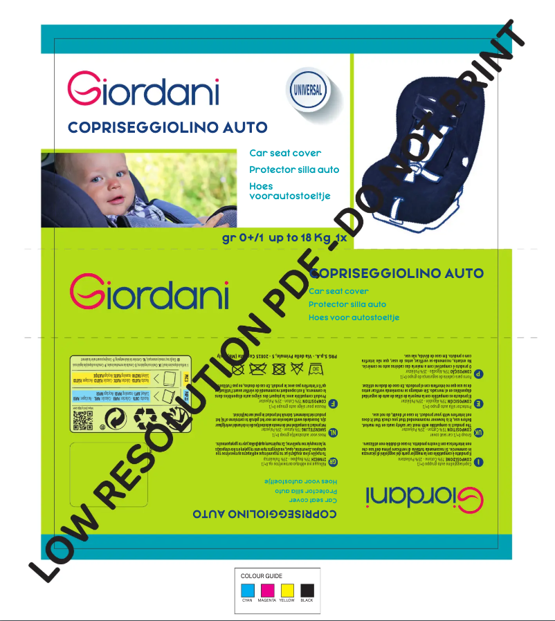 Page n°1 - Manuel utilisateur Giordani Copriseggiolino auto