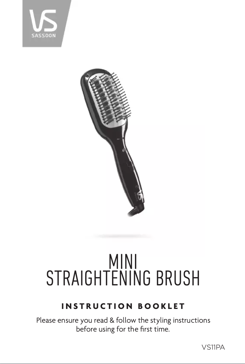 Image de la première page du manuel de l'appareil Mini Brush VS11PA
