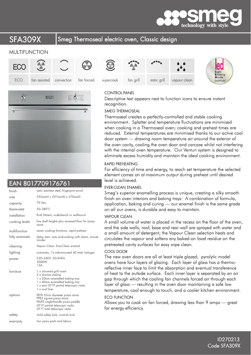 Image de la première page du manuel de l'appareil SFA309X