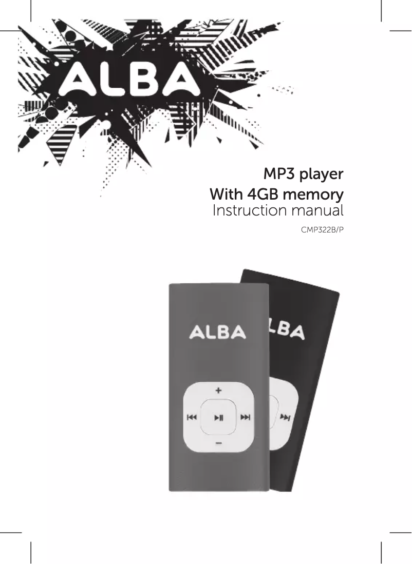 Page 1 de la notice Manuel utilisateur Alba CMP3ZB