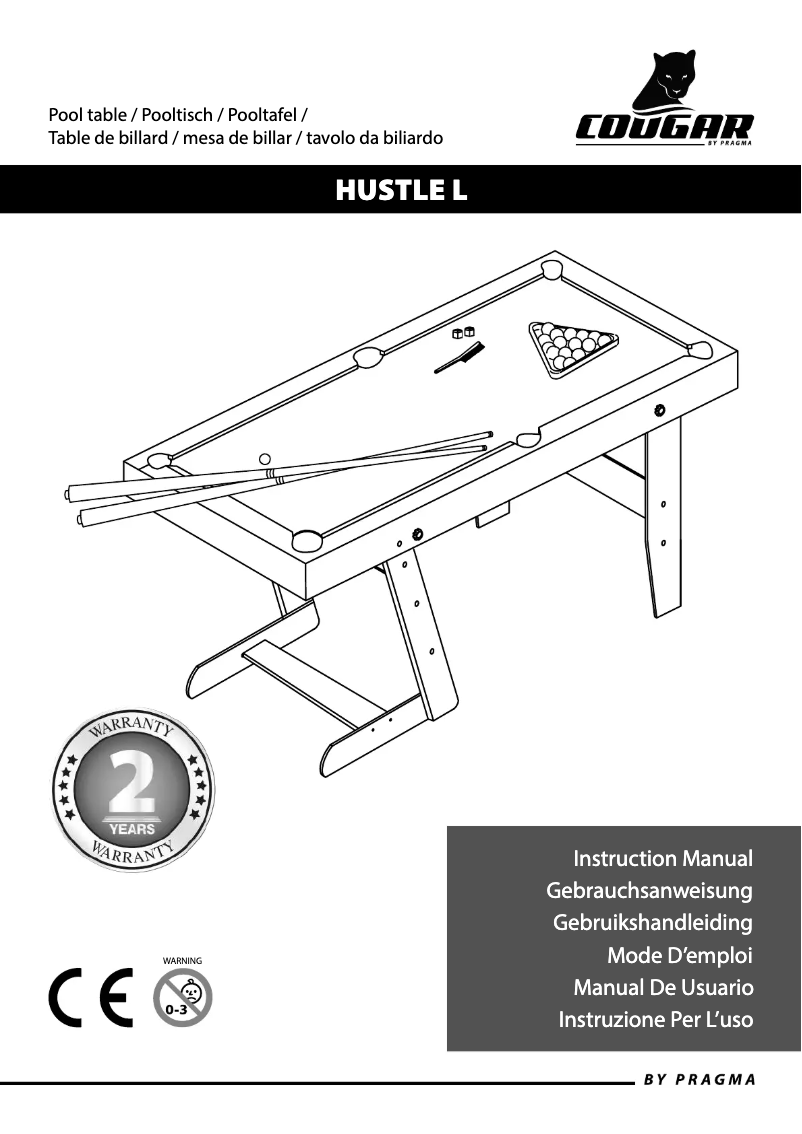 Page 1 de la notice Manuel utilisateur Cougar Hustle L