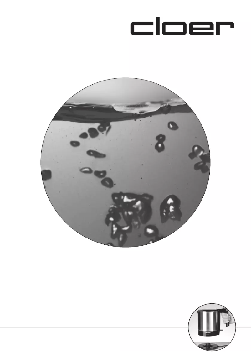 Page 1 de la notice Manuel utilisateur Cloer 4720