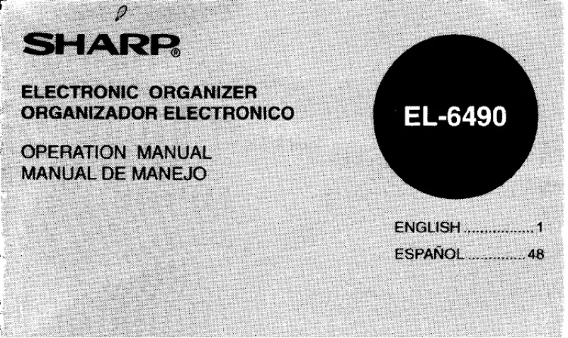 Image de la première page du manuel de l'appareil EL-6490