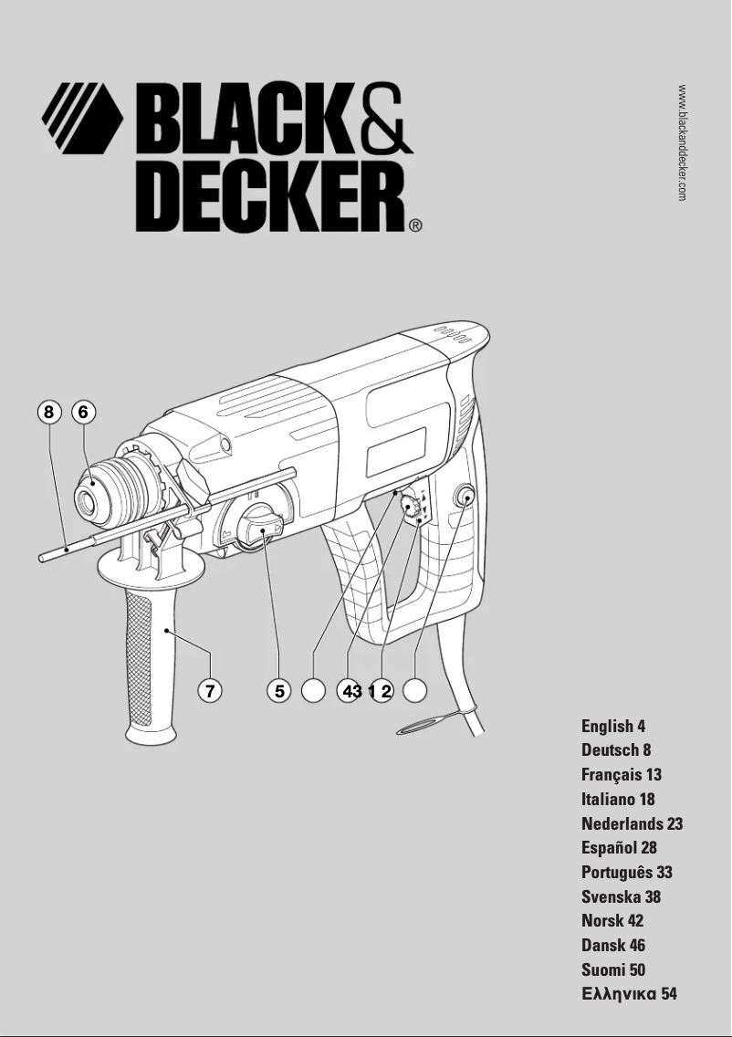 Page 1 de la notice Manuel utilisateur Black & Decker KD960KC