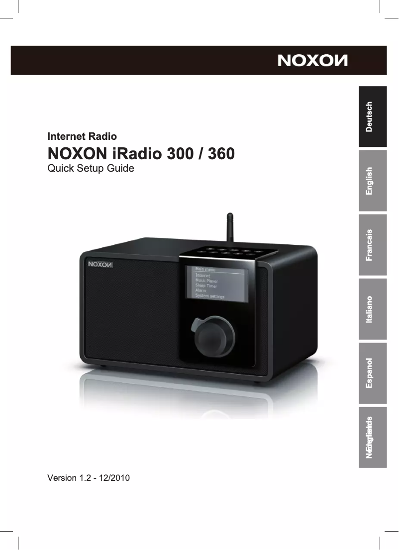 Image de la première page du manuel de l'appareil Noxon iRadio 300