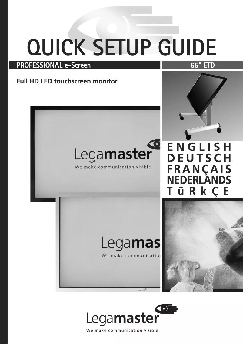 Page n°1 - Manuel utilisateur Legamaster 7-194115