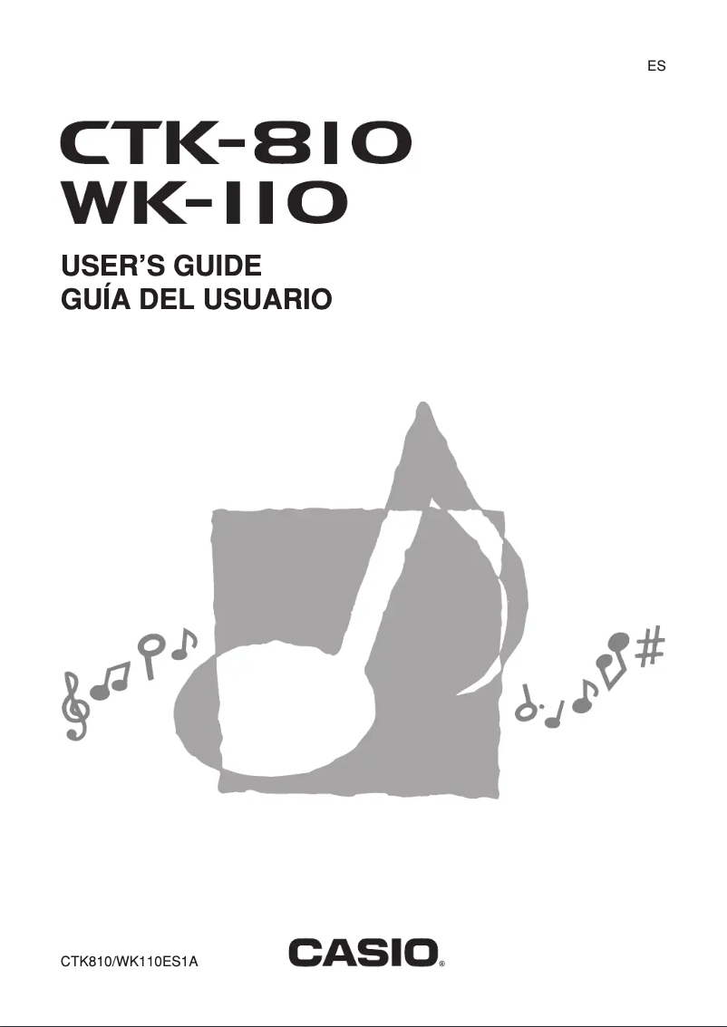 Page 1 de la notice Manuel utilisateur Casio WK-110