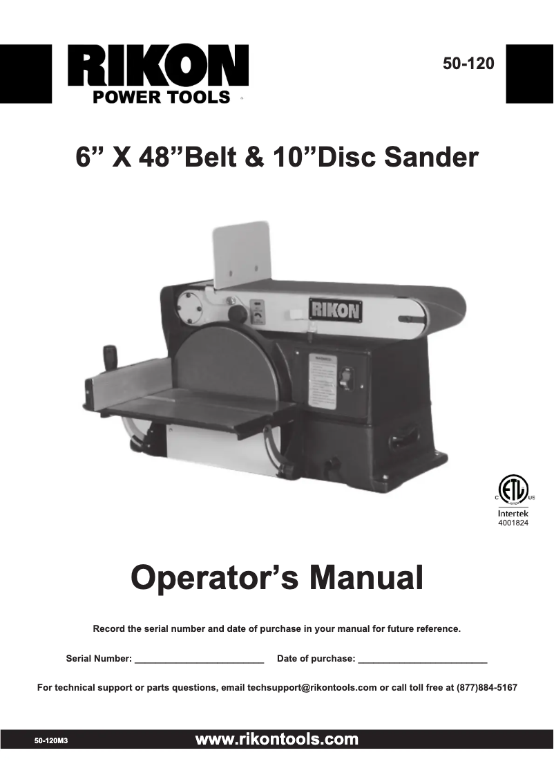 Image de la première page du manuel de l'appareil 50-120