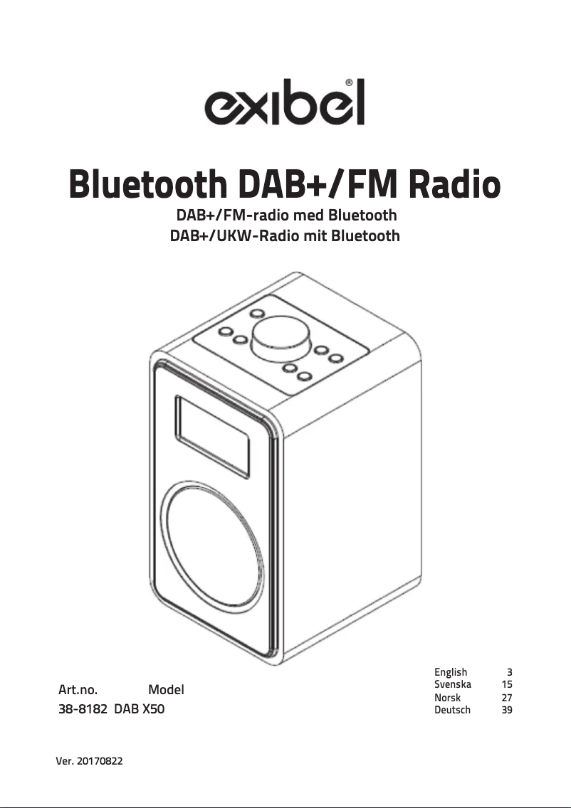 Image de la première page du manuel de l'appareil X50