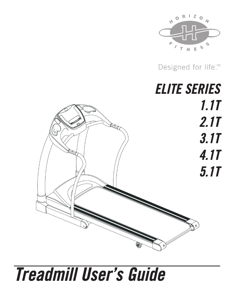 Image de la première page du manuel de l'appareil Elite 3.1T